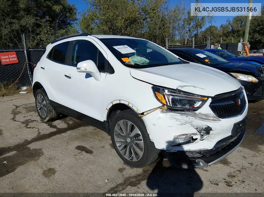 BUICK ENCORE 2018, VIN KL4CJGSB5JB531566
