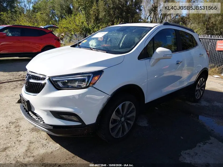 2018 BUICK ENCORE VIN KL4CJGSB5JB531566 — фото 2