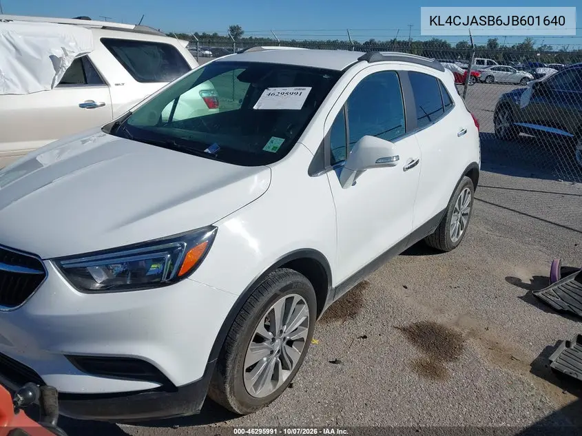 2018 BUICK ENCORE VIN KL4CJASB6JB601640 — фото 2