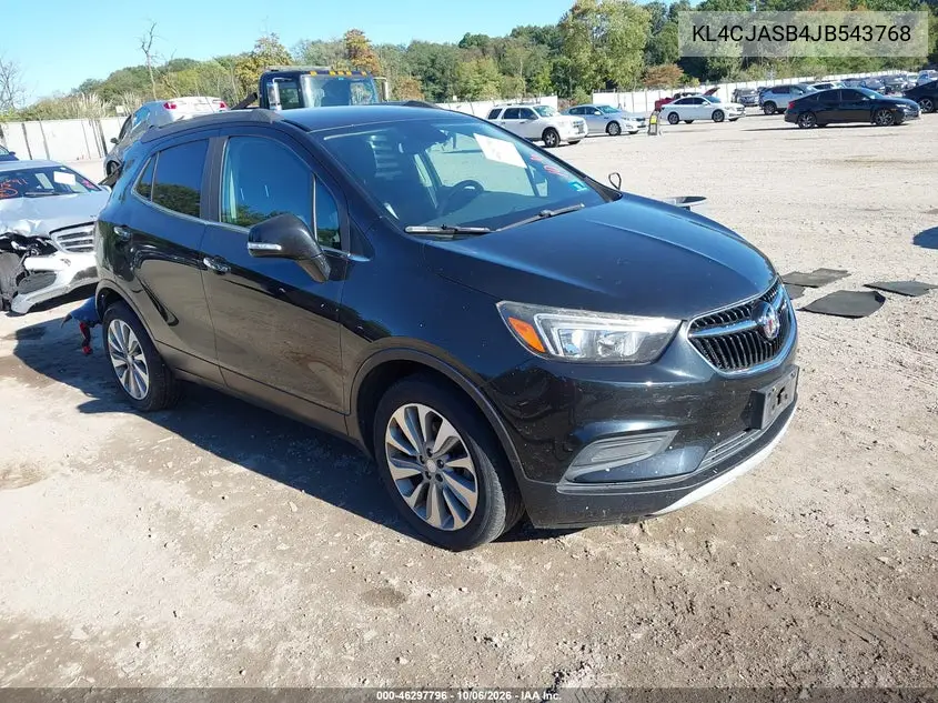 BUICK ENCORE 2018, VIN KL4CJASB4JB543768