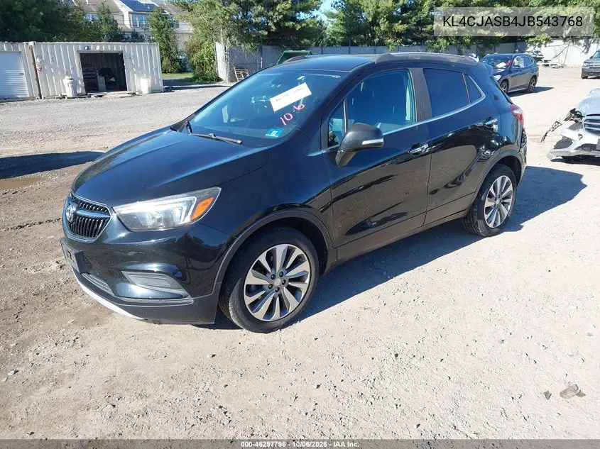 2018 BUICK ENCORE VIN KL4CJASB4JB543768 — фото 2