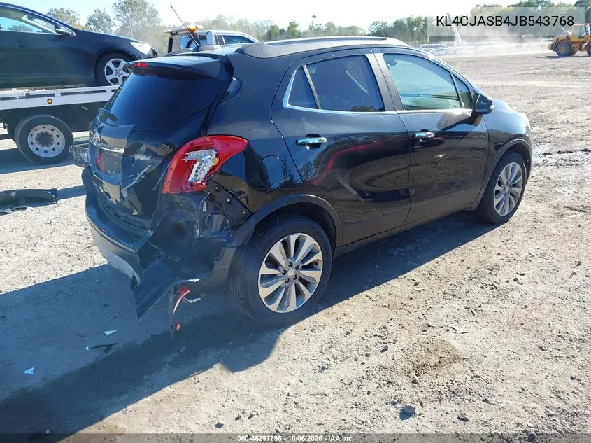 2018 BUICK ENCORE VIN KL4CJASB4JB543768 — фото 4