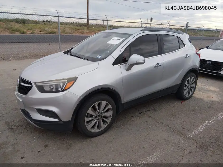 2018 BUICK ENCORE VIN KL4CJASB4JB698045 — фото 2