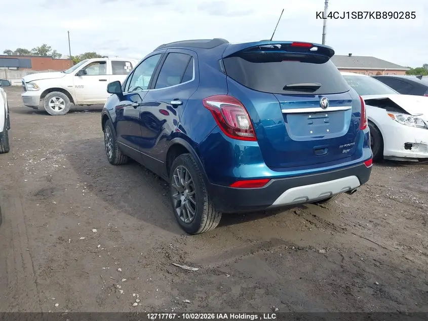 2019 BUICK ENCORE VIN KL4CJ1SB7KB890285 — фото 3
