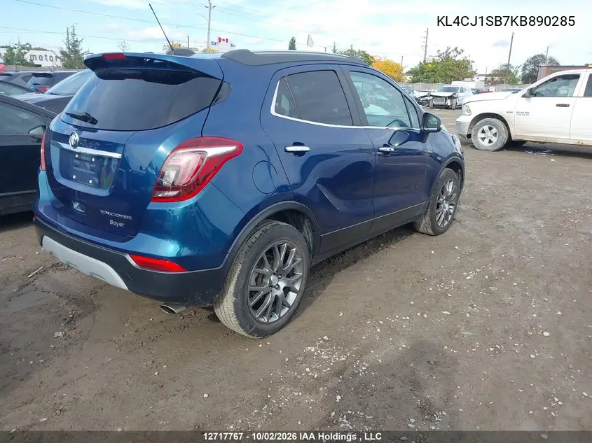 2019 BUICK ENCORE VIN KL4CJ1SB7KB890285 — фото 4