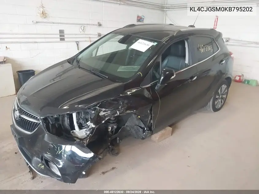 2019 BUICK ENCORE VIN KL4CJGSM0KB795202 — фото 2
