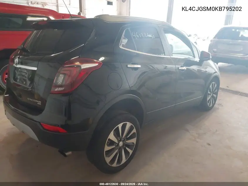 2019 BUICK ENCORE VIN KL4CJGSM0KB795202 — фото 4