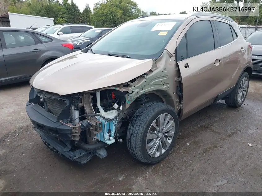 2019 BUICK ENCORE VIN KL4CJASB6KB716997 — фото 2