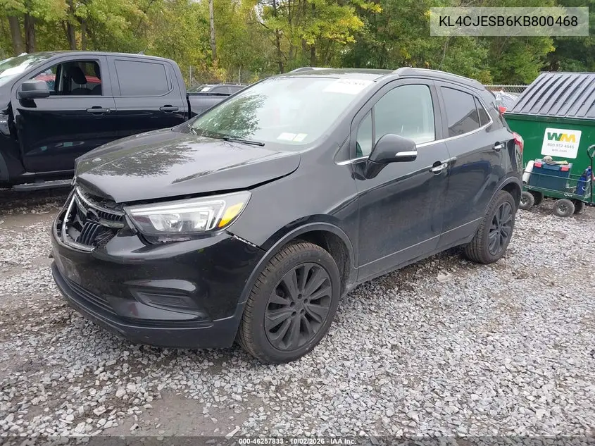 2019 BUICK ENCORE VIN KL4CJESB6KB800468 — фото 2