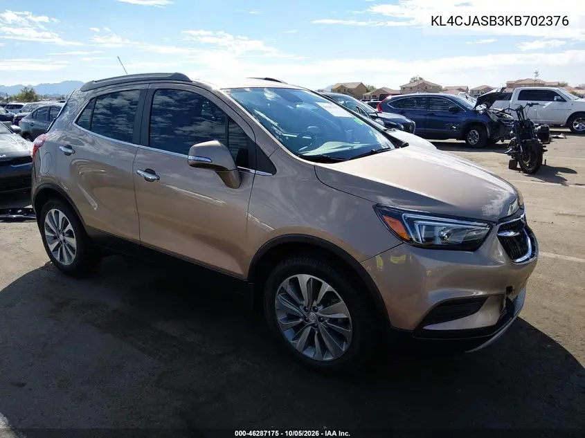 BUICK ENCORE 2019, VIN KL4CJASB3KB702376
