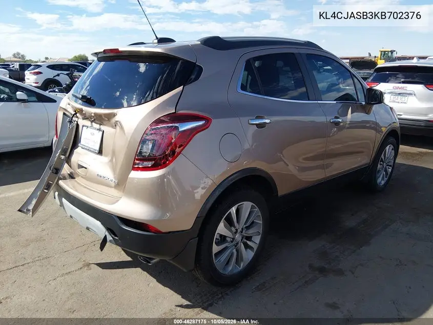 2019 BUICK ENCORE VIN KL4CJASB3KB702376 — фото 4