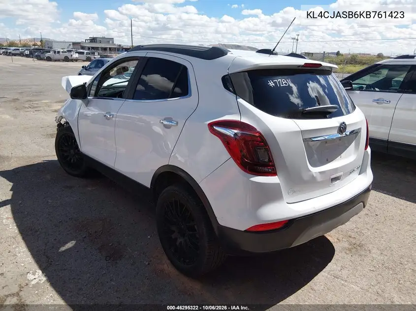 2019 BUICK ENCORE VIN KL4CJASB6KB761423 — фото 3