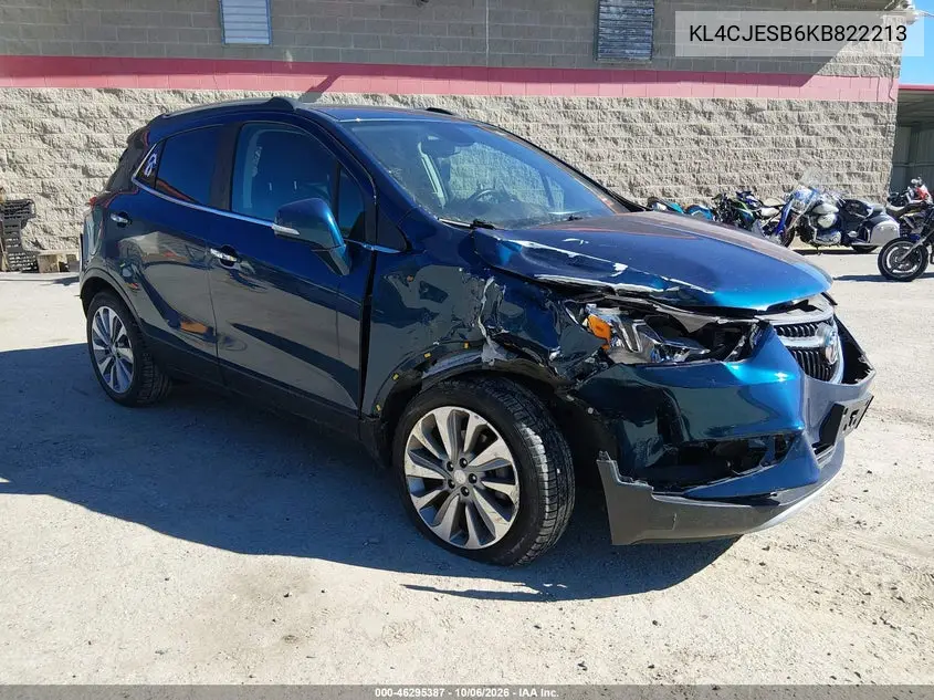 BUICK ENCORE 2019, VIN KL4CJESB6KB822213