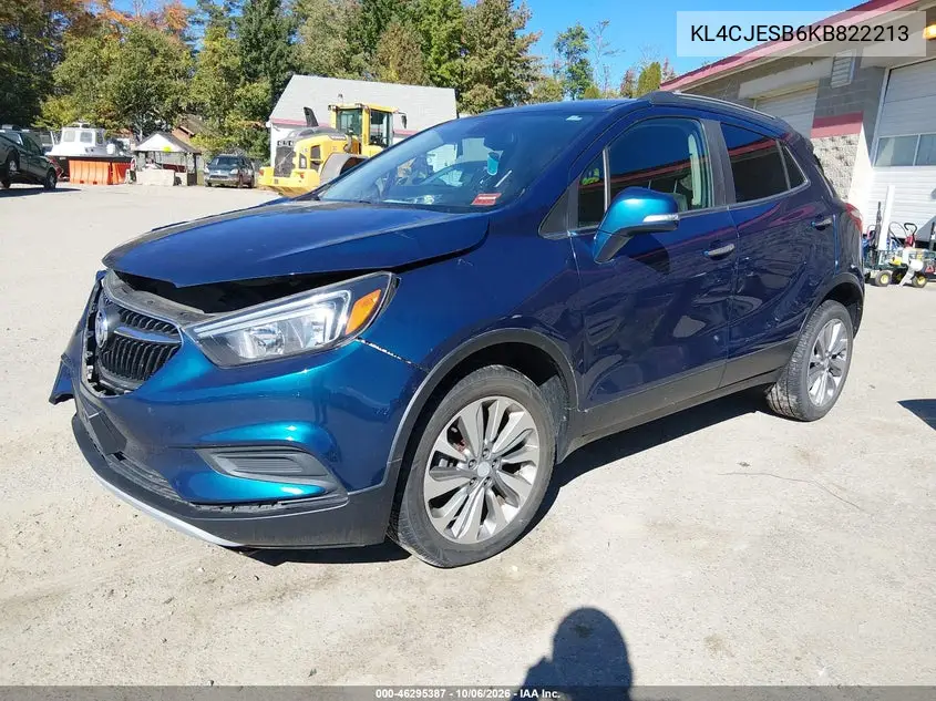 2019 BUICK ENCORE VIN KL4CJESB6KB822213 — фото 2