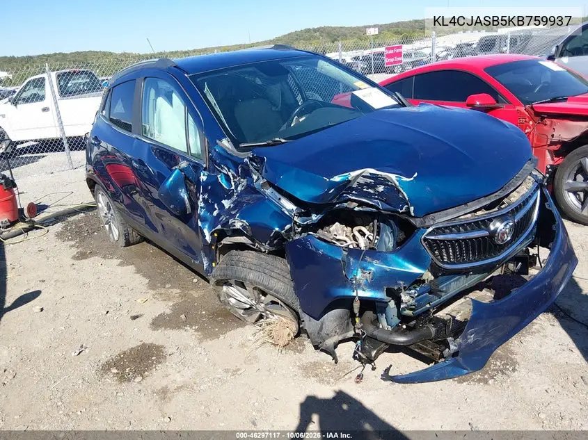 BUICK ENCORE 2019, VIN KL4CJASB5KB759937