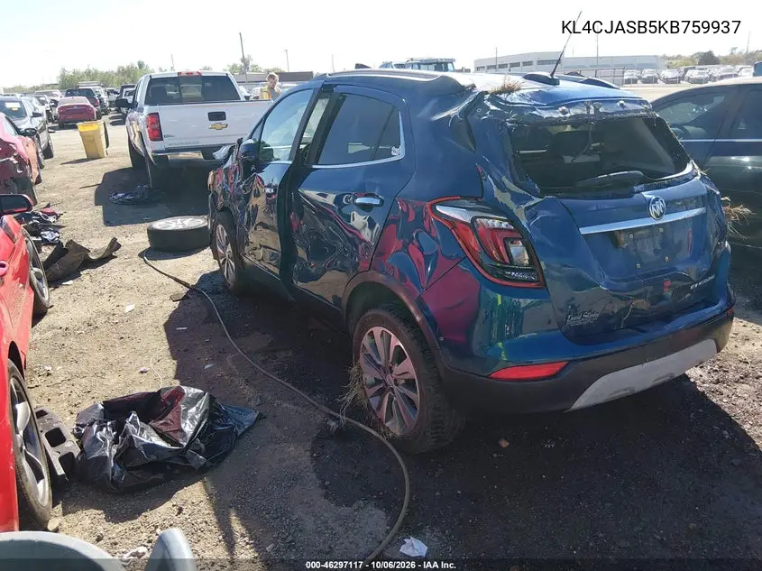 2019 BUICK ENCORE VIN KL4CJASB5KB759937 — фото 3