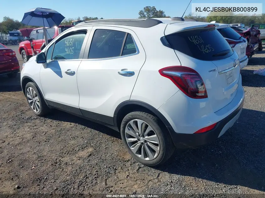 2019 BUICK ENCORE VIN KL4CJESB0KB800899 — фото 3