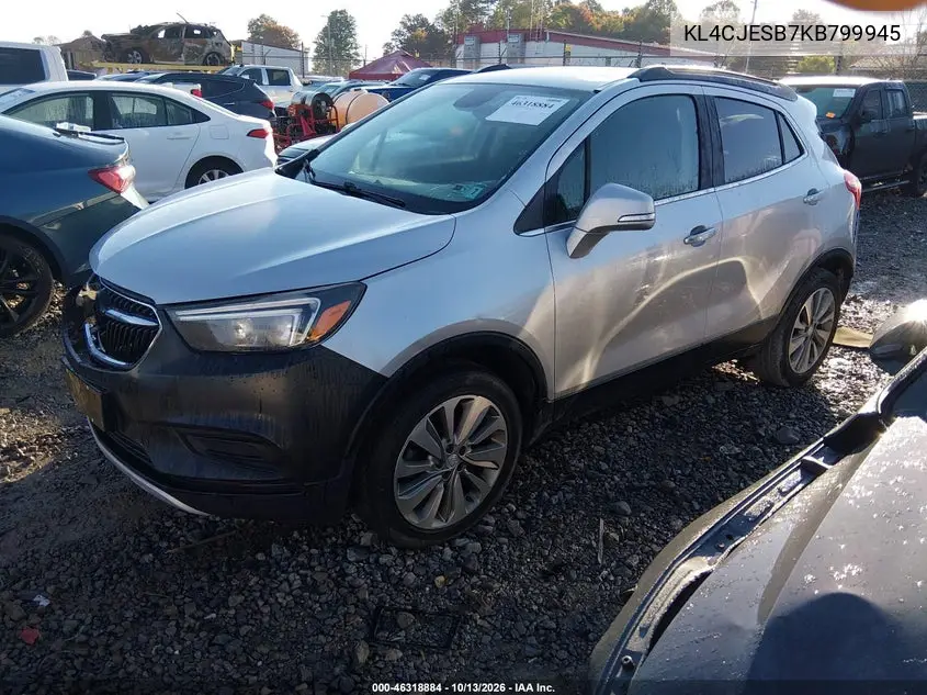 2019 BUICK ENCORE VIN KL4CJESB7KB799945 — фото 2