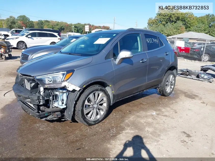 2019 BUICK ENCORE VIN KL4CJESB8KB732853 — фото 2