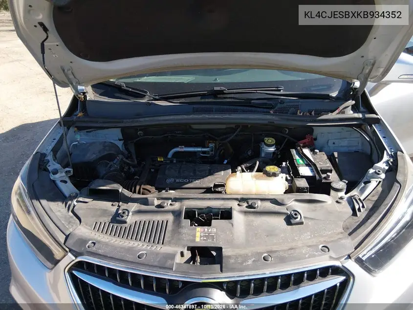 2019 BUICK ENCORE VIN KL4CJESBXKB934352 — фото 10