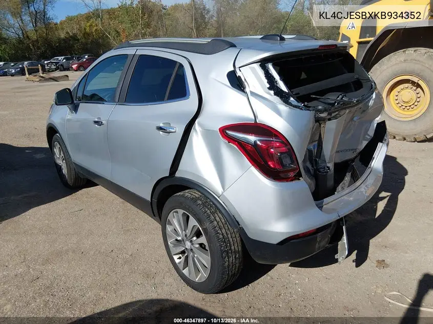2019 BUICK ENCORE VIN KL4CJESBXKB934352 — фото 3