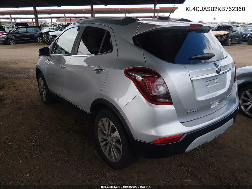 2019 BUICK ENCORE VIN KL4CJASB2KB762360 — фото 3