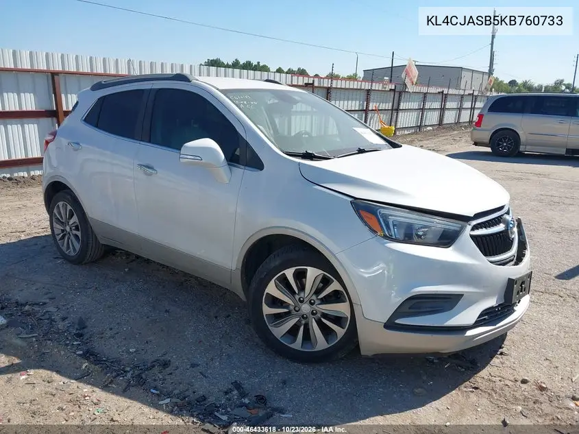 BUICK ENCORE 2019, VIN KL4CJASB5KB760733