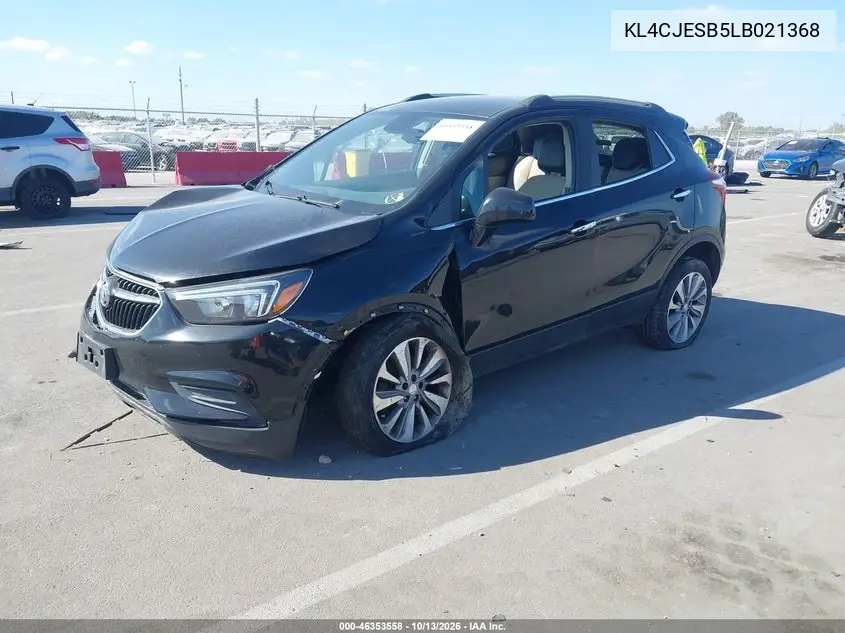 2020 BUICK ENCORE VIN KL4CJESB5LB021368 — фото 2