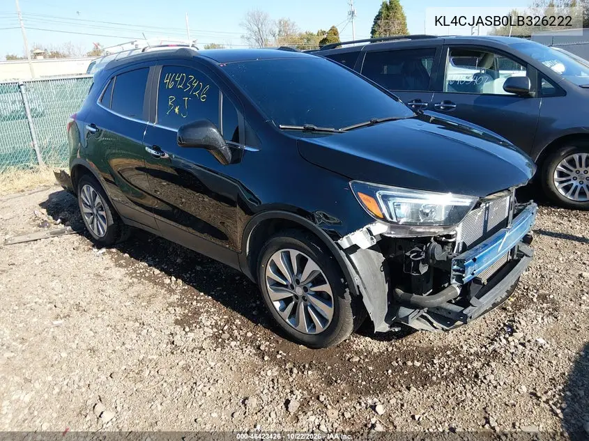 BUICK ENCORE 2020, VIN KL4CJASB0LB326222