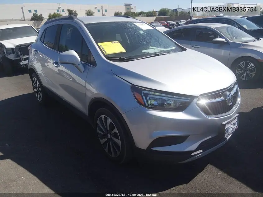 BUICK ENCORE 2021, VIN KL4CJASBXMB335754