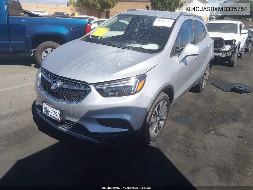 2021 BUICK ENCORE VIN KL4CJASBXMB335754 — фото 2