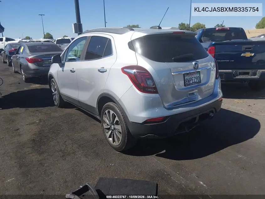 2021 BUICK ENCORE VIN KL4CJASBXMB335754 — фото 3