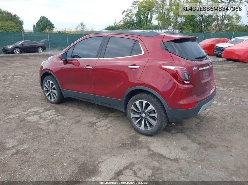 2021 BUICK ENCORE VIN KL4CJESB6MB347388 — фото 3