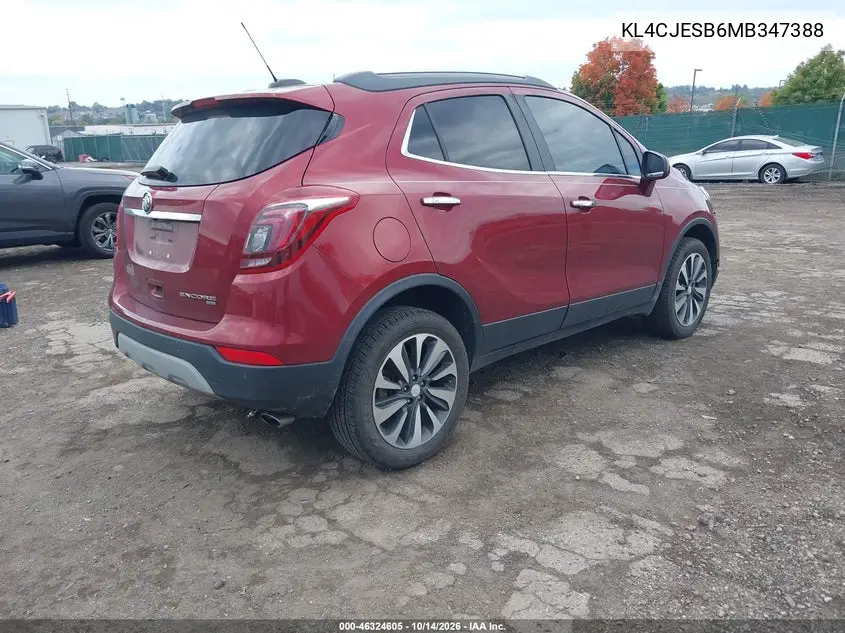2021 BUICK ENCORE VIN KL4CJESB6MB347388 — фото 4