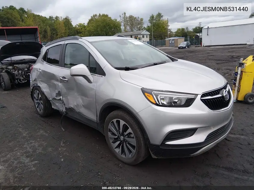 BUICK ENCORE 2022, VIN KL4CJESM0NB531440