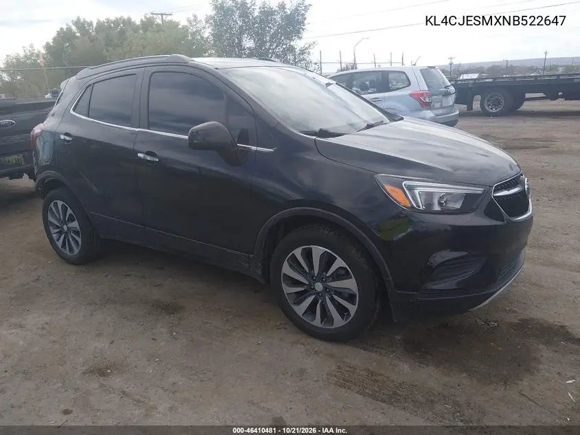 BUICK ENCORE 2022, VIN KL4CJESMXNB522647