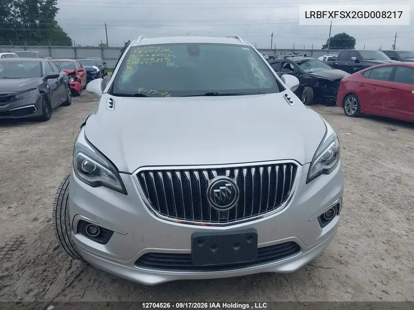 2016 BUICK ENVISION VIN LRBFXFSX2GD008217 — фото 13