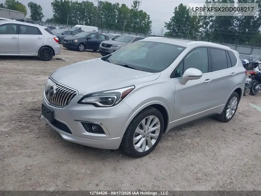 2016 BUICK ENVISION VIN LRBFXFSX2GD008217 — фото 2