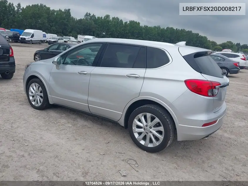 2016 BUICK ENVISION VIN LRBFXFSX2GD008217 — фото 3