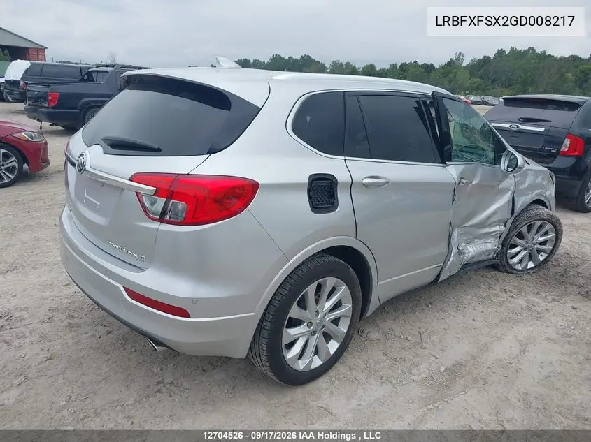 2016 BUICK ENVISION VIN LRBFXFSX2GD008217 — фото 4