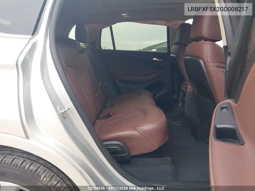 2016 BUICK ENVISION VIN LRBFXFSX2GD008217 — фото 8