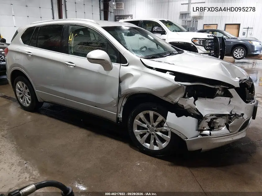 BUICK ENVISION 2017, VIN LRBFXDSA4HD095278