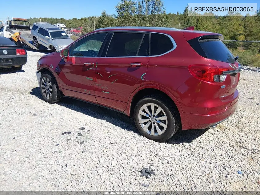 2017 BUICK ENVISION VIN LRBFXBSA5HD003065 — фото 3