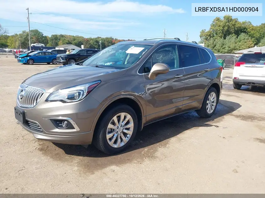 2017 BUICK ENVISION VIN LRBFXDSA1HD000904 — фото 2