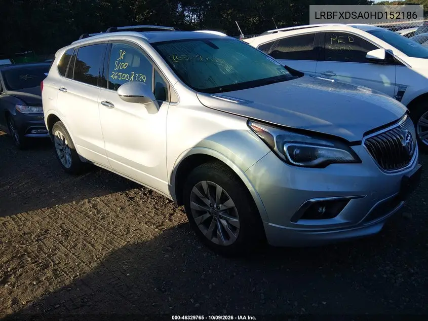 BUICK ENVISION 2017, VIN LRBFXDSA0HD152186