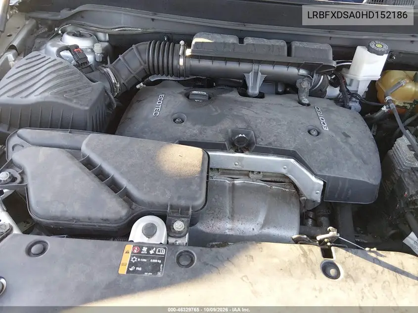 2017 BUICK ENVISION VIN LRBFXDSA0HD152186 — фото 10