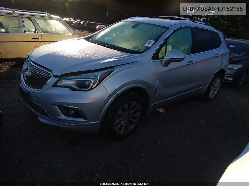 2017 BUICK ENVISION VIN LRBFXDSA0HD152186 — фото 2