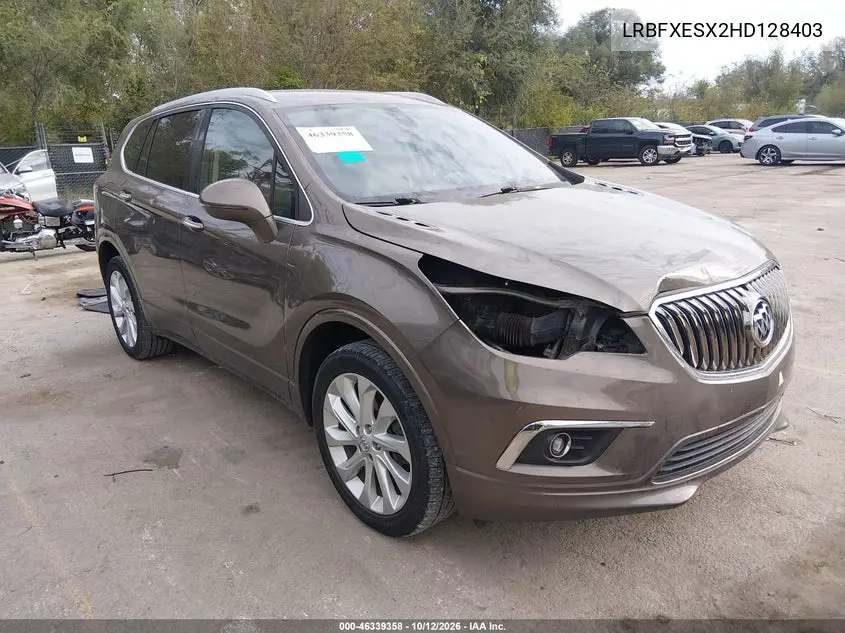 BUICK ENVISION 2017, VIN LRBFXESX2HD128403