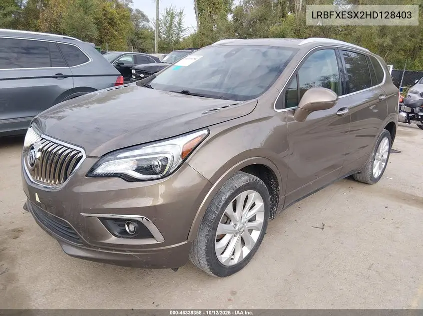 2017 BUICK ENVISION VIN LRBFXESX2HD128403 — фото 2