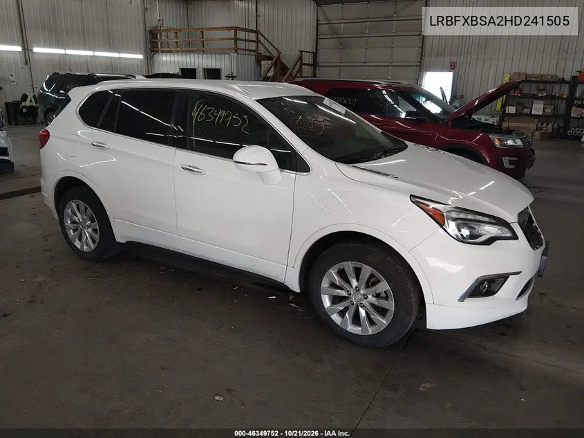 BUICK ENVISION 2017, VIN LRBFXBSA2HD241505